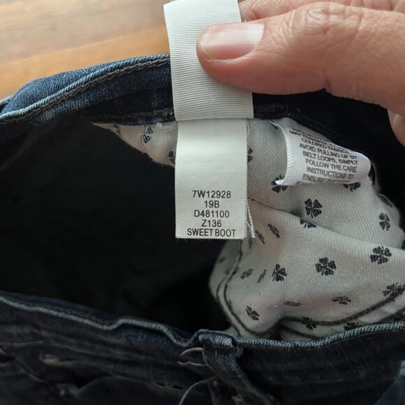 Lucky Brand Sweet Boot Low Rise Dark Wash Jeans Women's Size 8/29 Denim Stretch - Picture 4 of 11